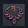 Pink Amethyst Necklace, Copper Electroformed Necklace Handmade Gemstone Jewelry, Gifts For Wife Brand New Necklace