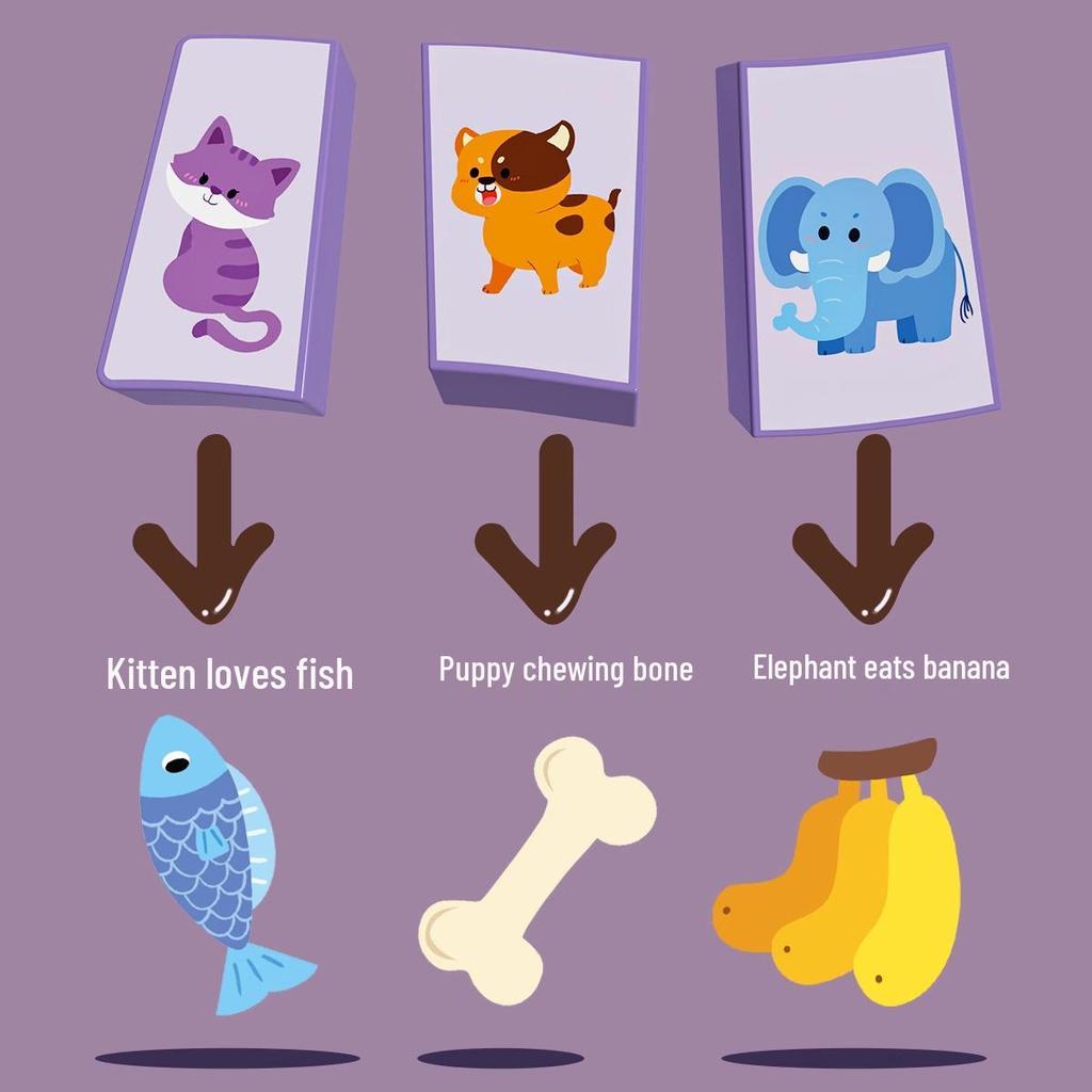 Children's Educational Wooden Puzzle Cards: Develop Cognitive and Logical Thinking with Building Blocks