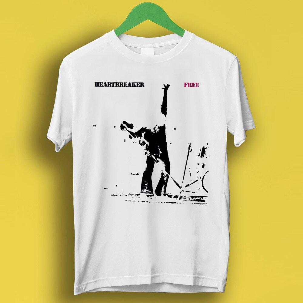 

Бесплатная футболка 70-х годов в стиле рок, разбивающая сердца, ретро-музыка, топ, футболка P620 S