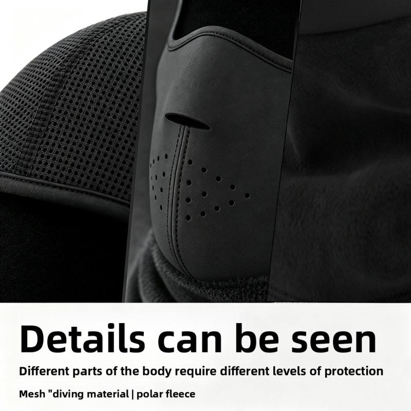 Winter and Autumn Warm Headgear, Windproof and Cold-resistant Riding Mask, Full-face Protection for Skiing and Motorcycle Riding, Helmet Liner
