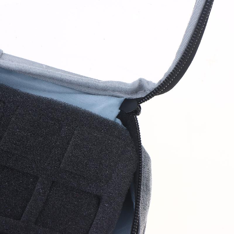 30-Slot Nail Polish Storage Bag, Black Gray Portable Hand-Held Large Cosmetic Bag, Holds Up To 30 Bottlessmall Clear Nail Polish