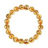 Natural7A Citrine Bracelet, Pyramid Yellow Crystal Bracelet, Single-loop Treasure Bowl, Multi-layered Mountain Design, Women's Style