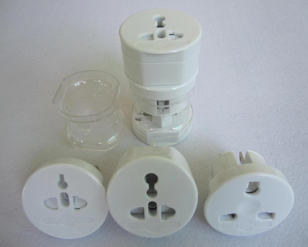 Universal Travel Adapter - UK, US, AU, EU Plugs - All-in-One Converter with Gift Box