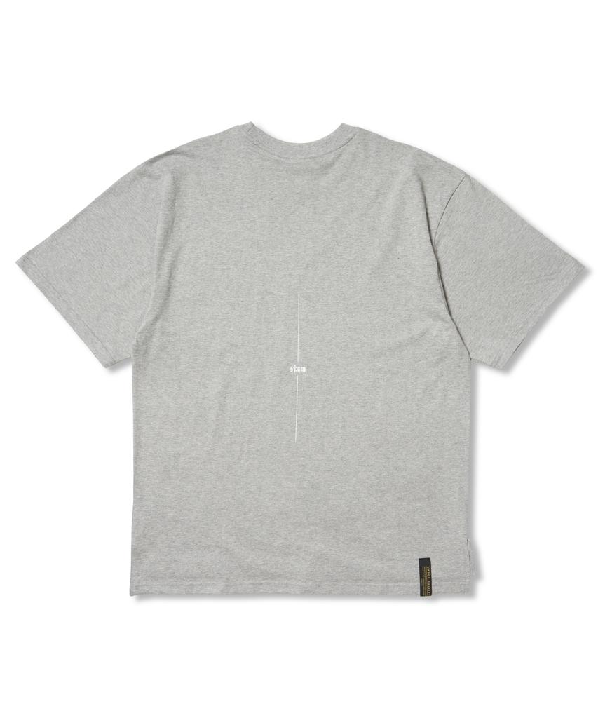 STIGMA Angel Oversized Short Sleeves T-Shirts Gray