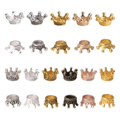 10-50Pcs Alloy Electroplated Three-dimensional Crown Charm For DIY Necklace Bracelet Jewelry Accessories