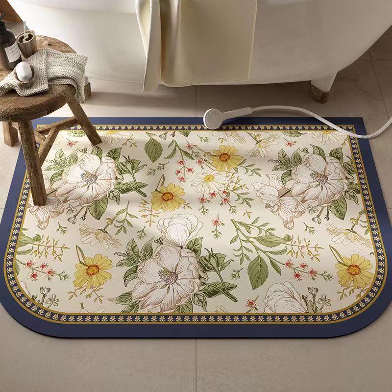 

Jianixiong Floral Anti-slip Absorbent Bath Mat 60x90cm