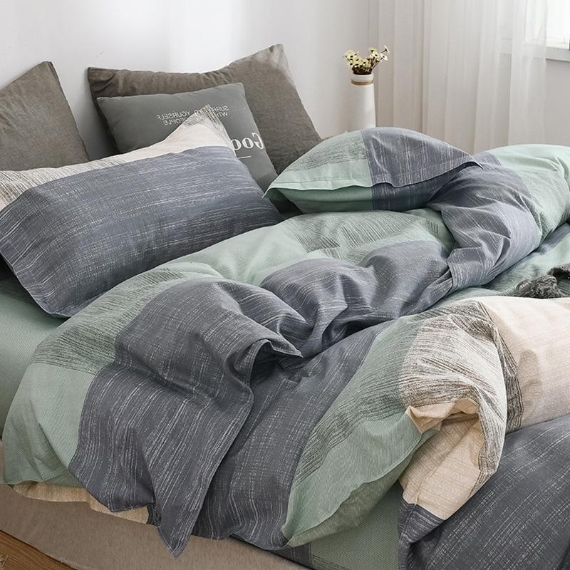 Čtyřdílná ložní souprava Čistá bavlna Nový styl Princeznovský styl Kolejní Jednolůžková Třídílná ložní souprava