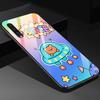 Cute Bear Moon Astronaut Case For Samsung Galaxy A71 A72 A70 A73 A53 A13 5g A03 A22 A21s A03 Core A42 A52 Glass Cover Coque Capa