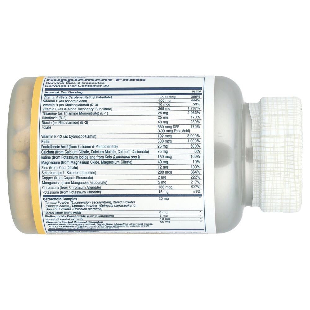 Solaray Women's Golden Multivitamin Capsules 90 Count