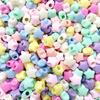 Star Heart Shape Beads For Kids Colorful Loose Beads Hair Tie Accessory For Creative Braiding And Crafting Project Supply