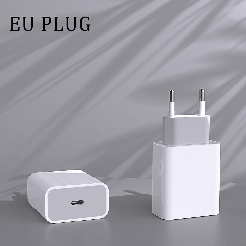 20W USB-C Fast Charger for Mobile Phones - EU/UK Standard, 3A Type-C Adapter