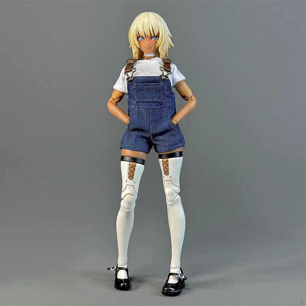 1:12 Scale Denim Shorts Action Figure Clothes Sturdy Handmade Mini Accessory Gifts Female Doll