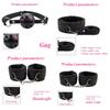 BDSM Adult Sexy Toys For Women Handcuffs Whip Anal Nipple Clamp Blindfold Strap On Vibrator Sex Bondage Set Sexual Couples Kit18