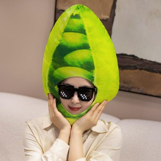 Foto clona Jasné barevné tvar ovoce jídlo Měkká plyšová pokrývka hlavy Otvor pro obličej Kostým internetové celebrity Párty rekvizita