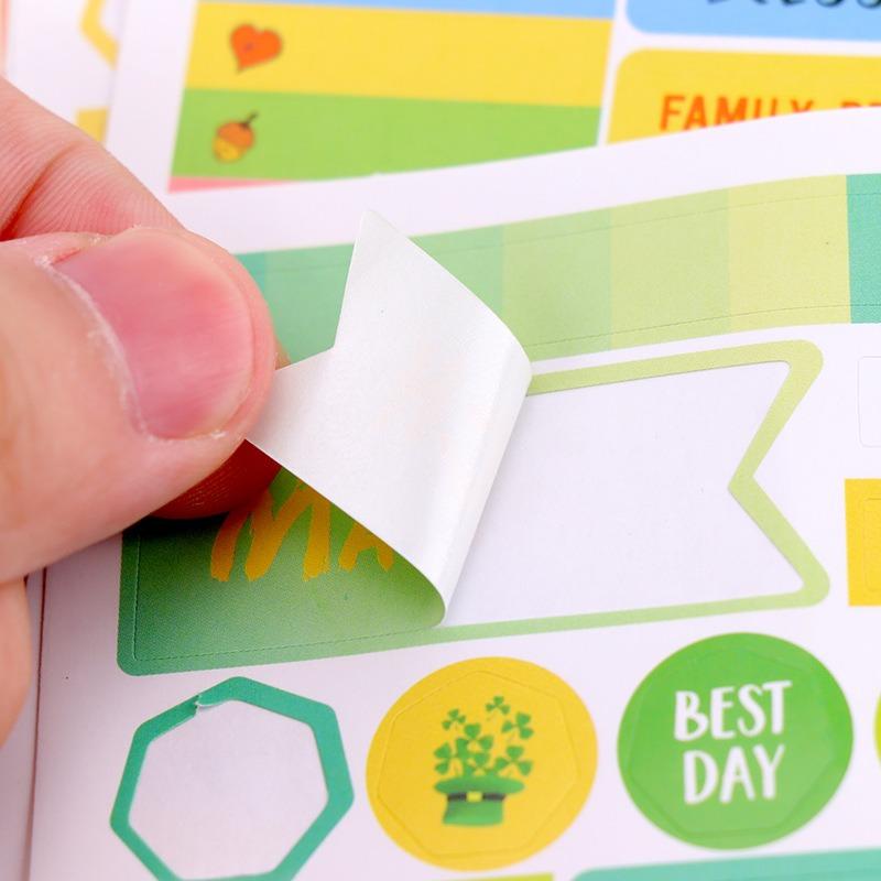 High Aesthetic Ins Style Self Adhesive Diy 12 Month Planner Stickers For Hand Account
