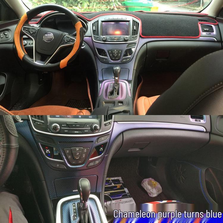 Fits 14-16 Regal Models: Carbon Fiber Interior Console Shift Lever Decoration Film