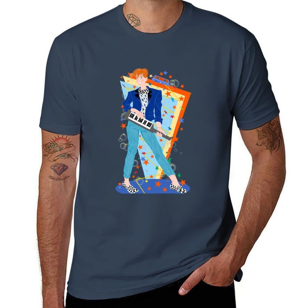 1980s Boy Tshirt Fashion Casual Short Sleeve Top