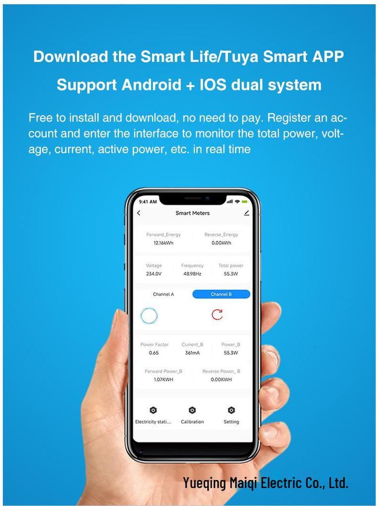 Graffiti Smart WiFi Zähler: Stromverbrauch, Stromstärke, Spannung überwachen und Benachrichtigungen erhalten