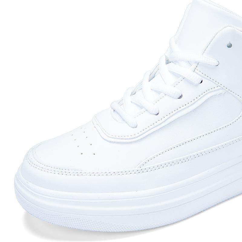 Barbati Negri Sport Skateboard Pantofi Pantofi Studenti Hip-hop Pantofi albi Pantofi inalti de baschet Plus Size