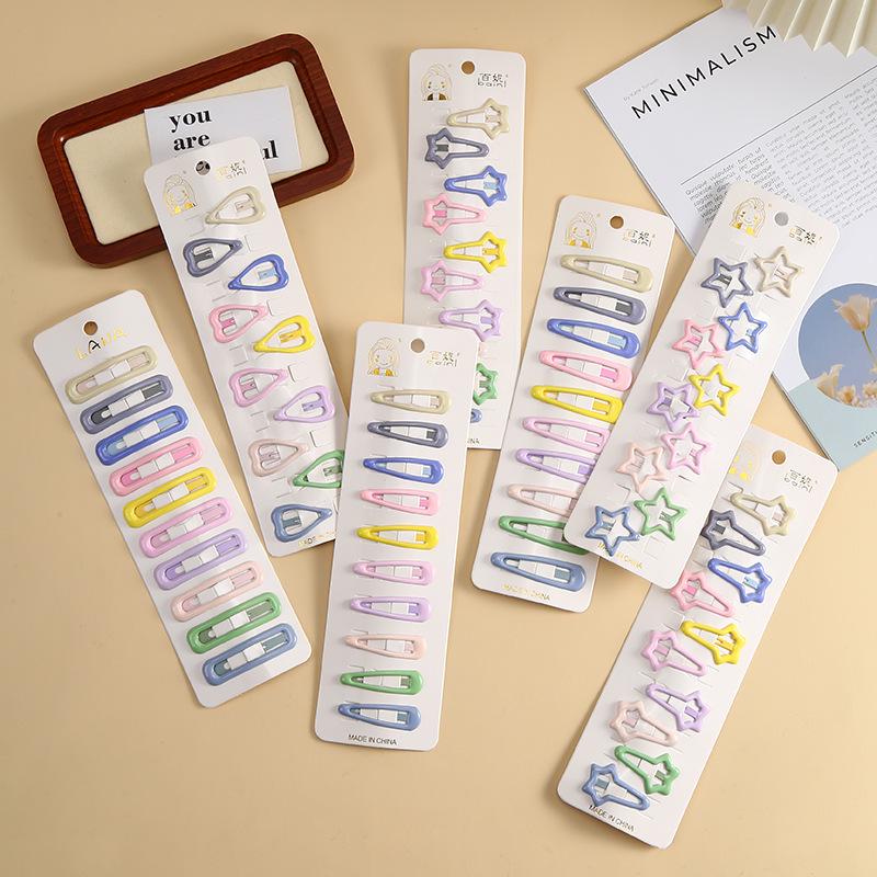 2023 Ice Cream Color Star Hair Clips for Girls – Cute BB Bangs Clips