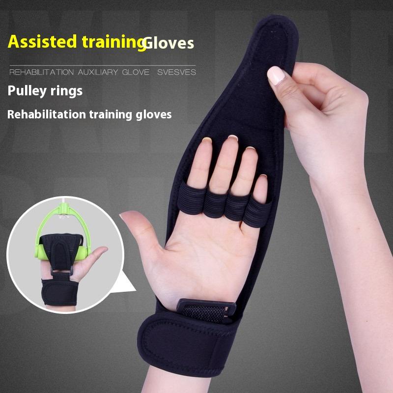 1Pcs Auxiliary Fixed Gloves Rehabilitation Training Tool Hand Fist Finger Gloves For Stroke Hemiplegia Patient