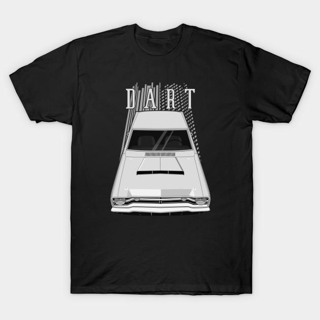 

Men Black Print T-shirt Dodge Dart 1968 - Silver No-Cut Transfer Paper Print Cotton Tshirt S