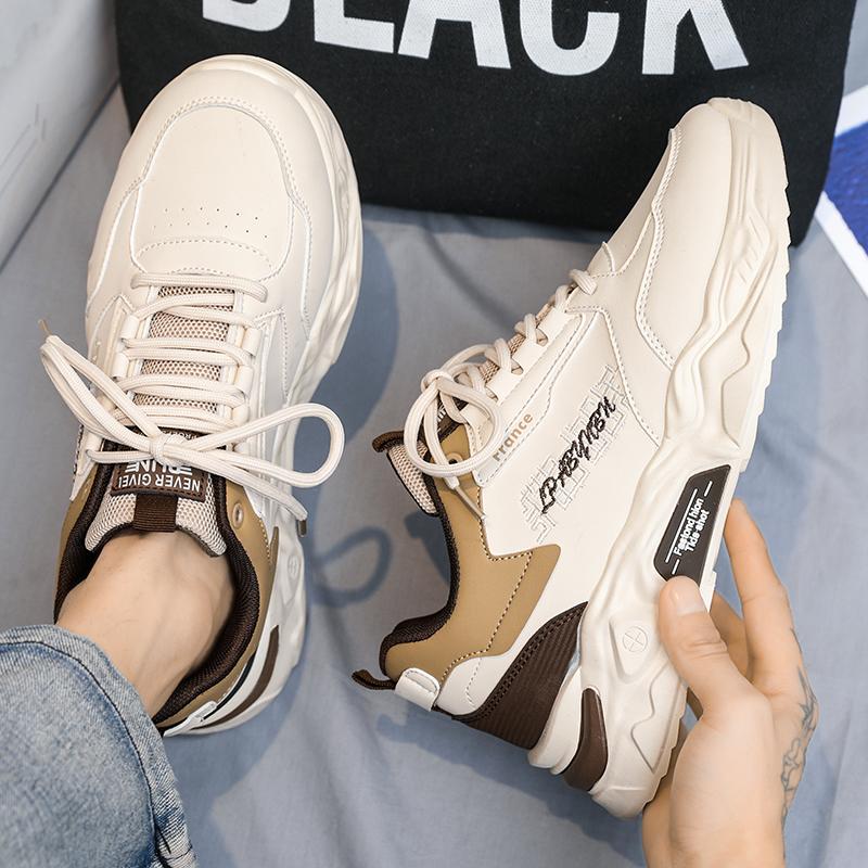 New Autumn and Summer Casual Running Leather Sports Dad Shoes