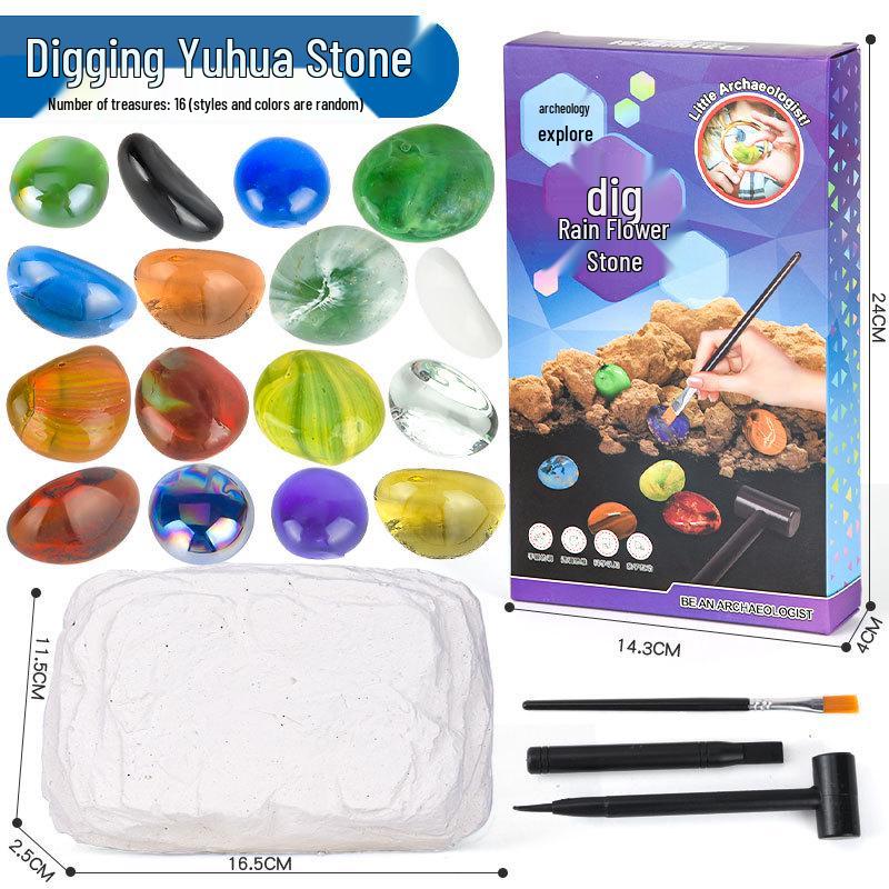 Children s DIY Archaeology Set: Gemstone & Fossil Excavation Toy for Boys & Girls