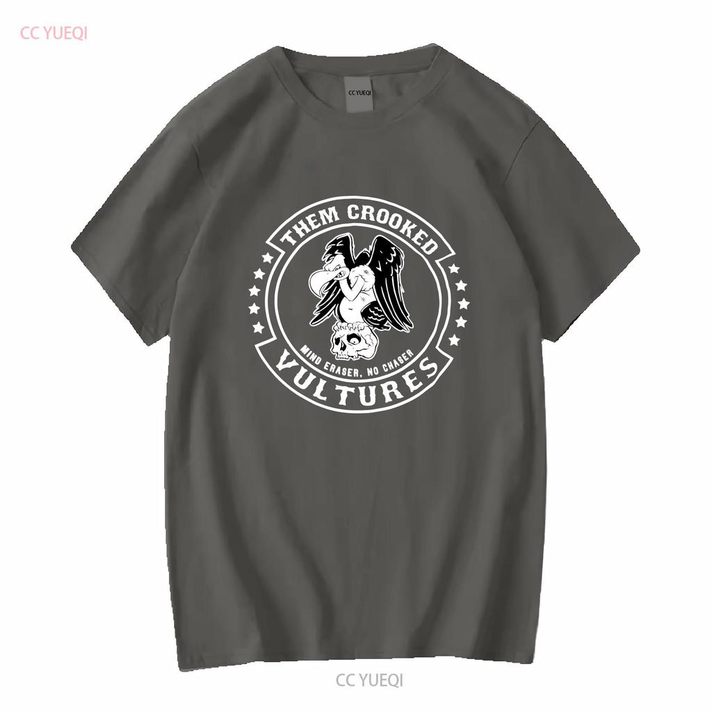 THEM CROOKED VULTURES MIND ERASER NO CHASER T SHIRT NEW OFFICIAL GROHL JONES long or short sleeves vintage Washed graphic