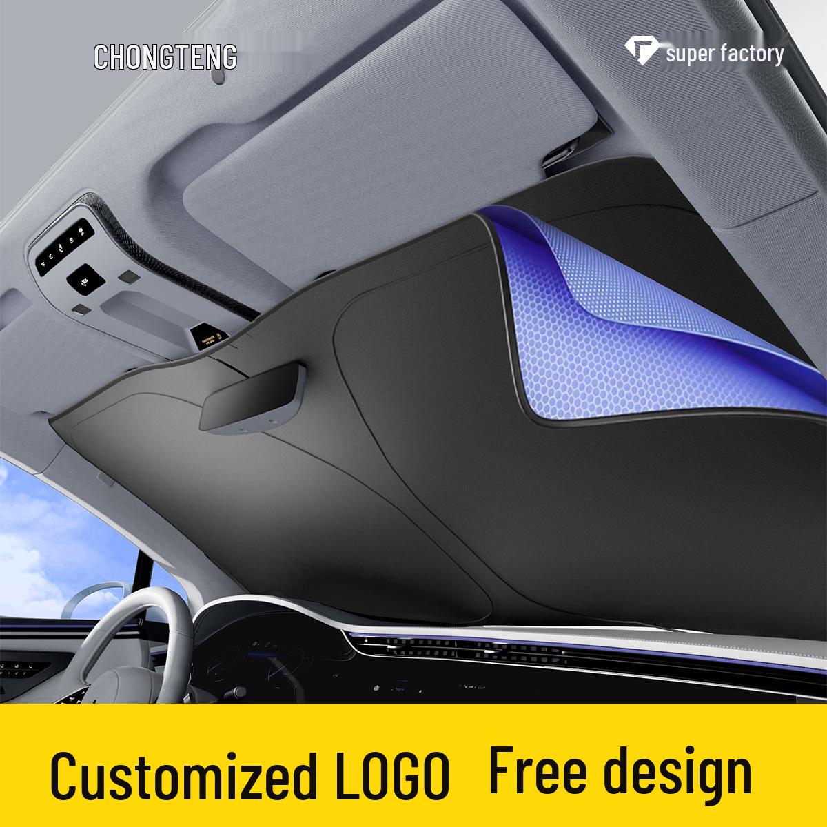Custom Logo Thickened Heat Insulation Sunshade for Car Windshield