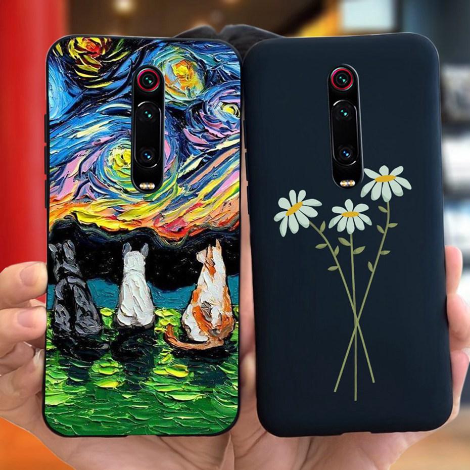 Kreslený obal pro Xiaomi Mi 9T Pro Mi9T Roztomilý barevný měkký silikonový zadní kryt pro Xiaomi Mi 9T 9 T 9TPro Pouzdra na telefon