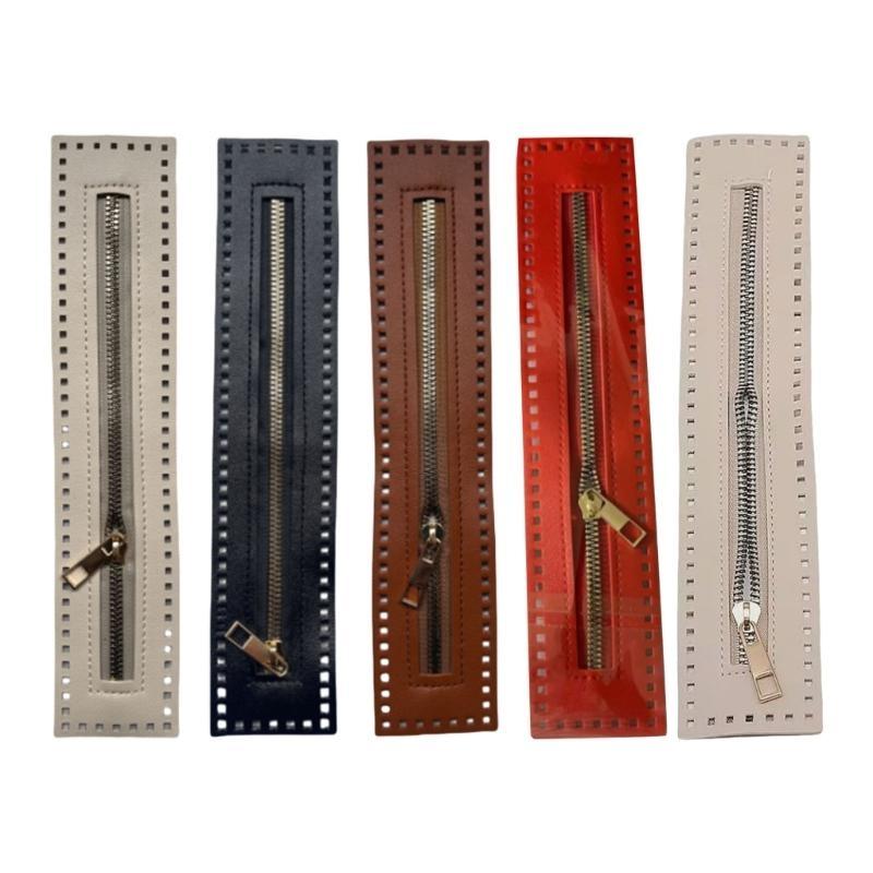  2Pcs Zips for Sewing Close-end Zips Fasteners Metal Zippers Fasteners Bag Zips