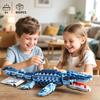 805 Teile Blaue Dinosaurier Bausteine Spielzeug Modell Mosasaurus Dinosaurier Zusammenbau Puzzle Steine Spielzeugsets Für Kinder Schmuck Geschenke