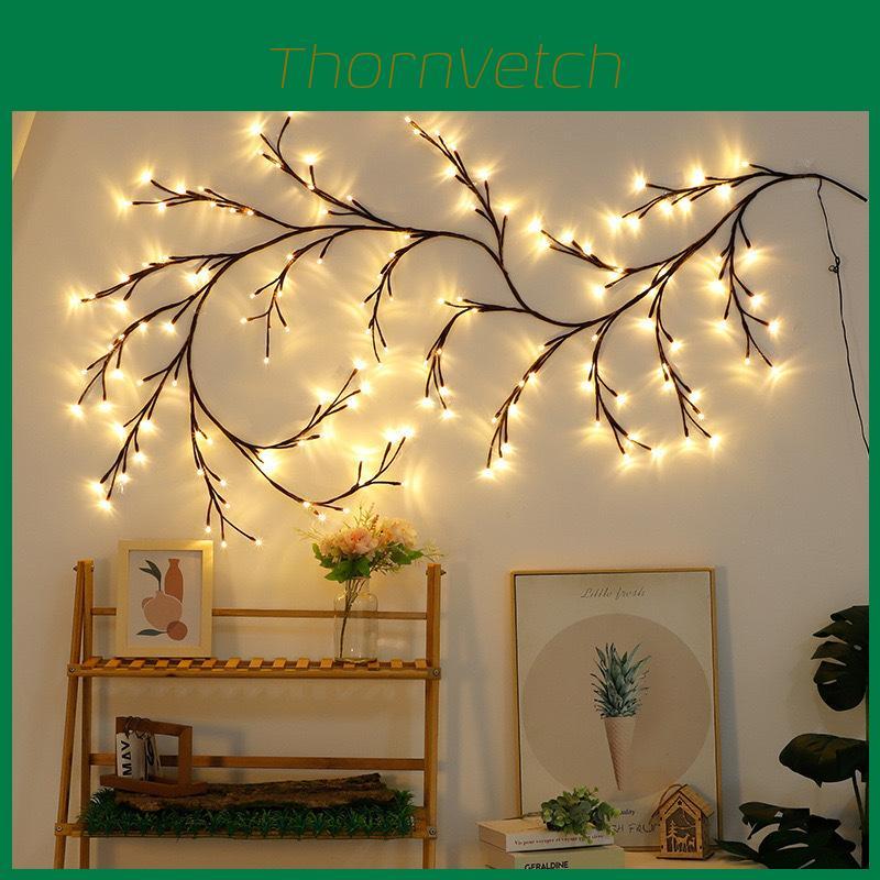 Luz de Árbol LED Pegatina de Pared Decorativa para Interiores para Ambiente de Dormitorio y Sala de Estar