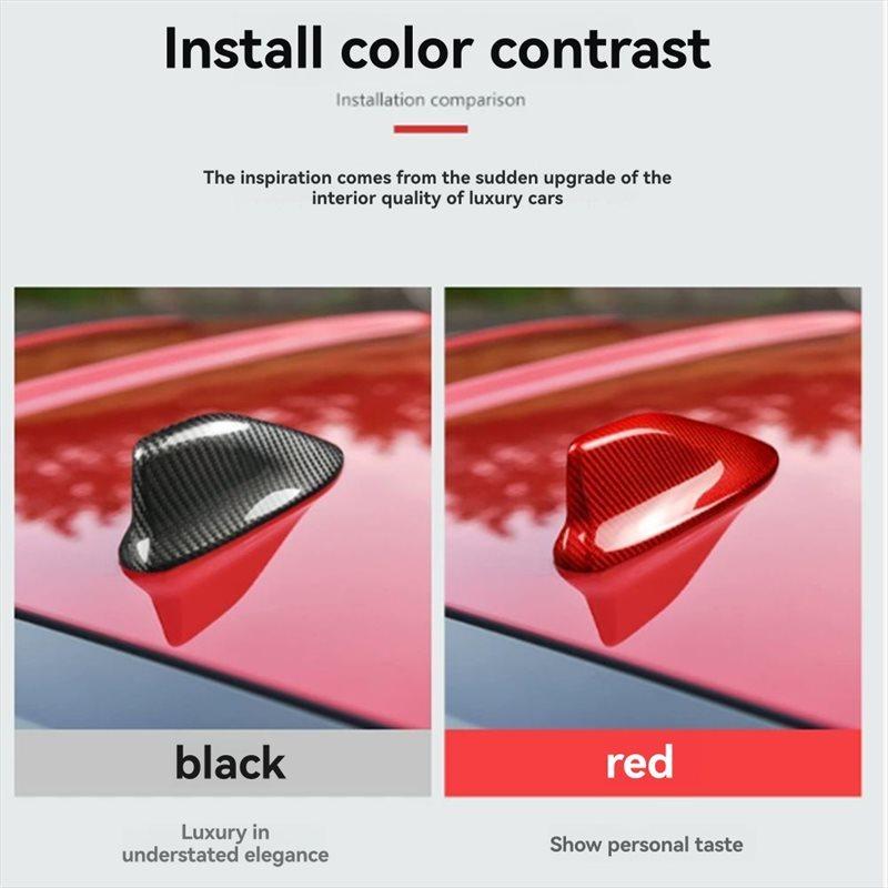 Dry Carbon Fiber Shark Fin Antenna Trim Cover For Subaru BRZ Toyota 86 2014- Car Roof
