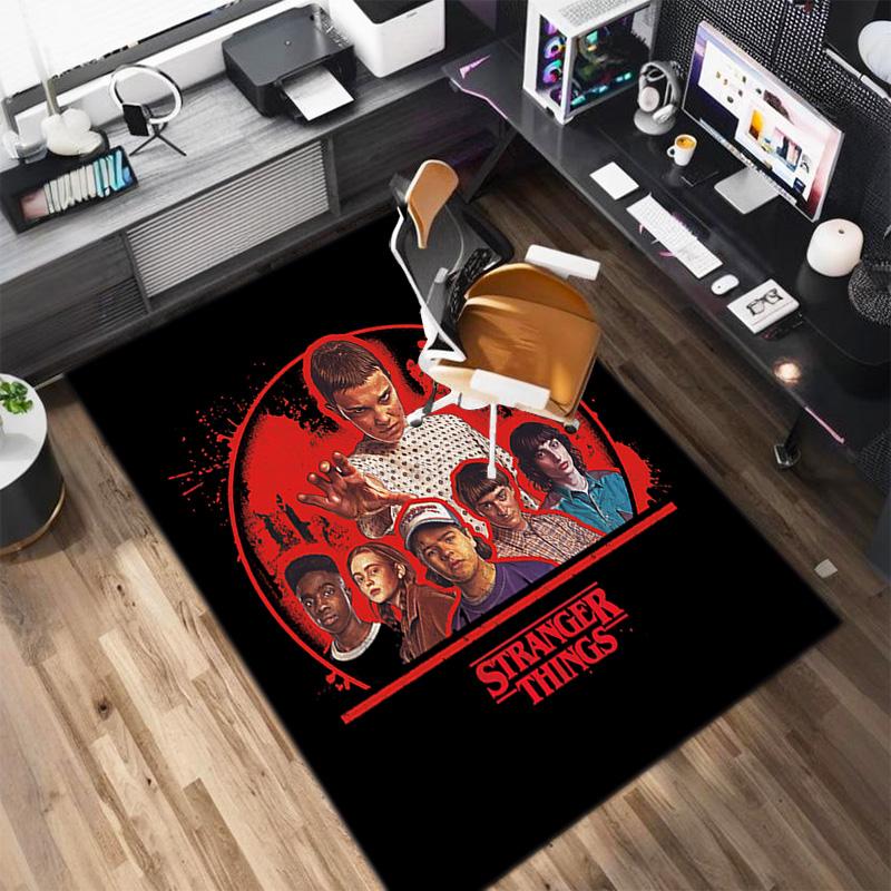 Halloween Horror Horror Theme Stranger Things Carpet Home Living Room Decoration Table and Chairs Anti Slip Door Mat Outdoor Picnic Mat Carpet A7