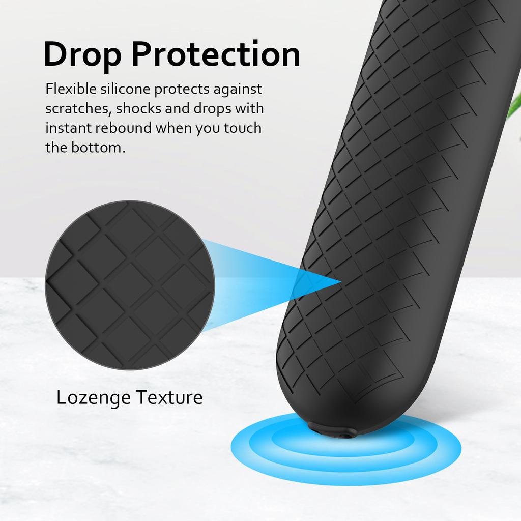 Custodia in Silicone per Telecomando per Google TV Streamer 4K 2024 Copertura Telecomando Durabilità Copertura Protettiva Supporto con Presa Sicura