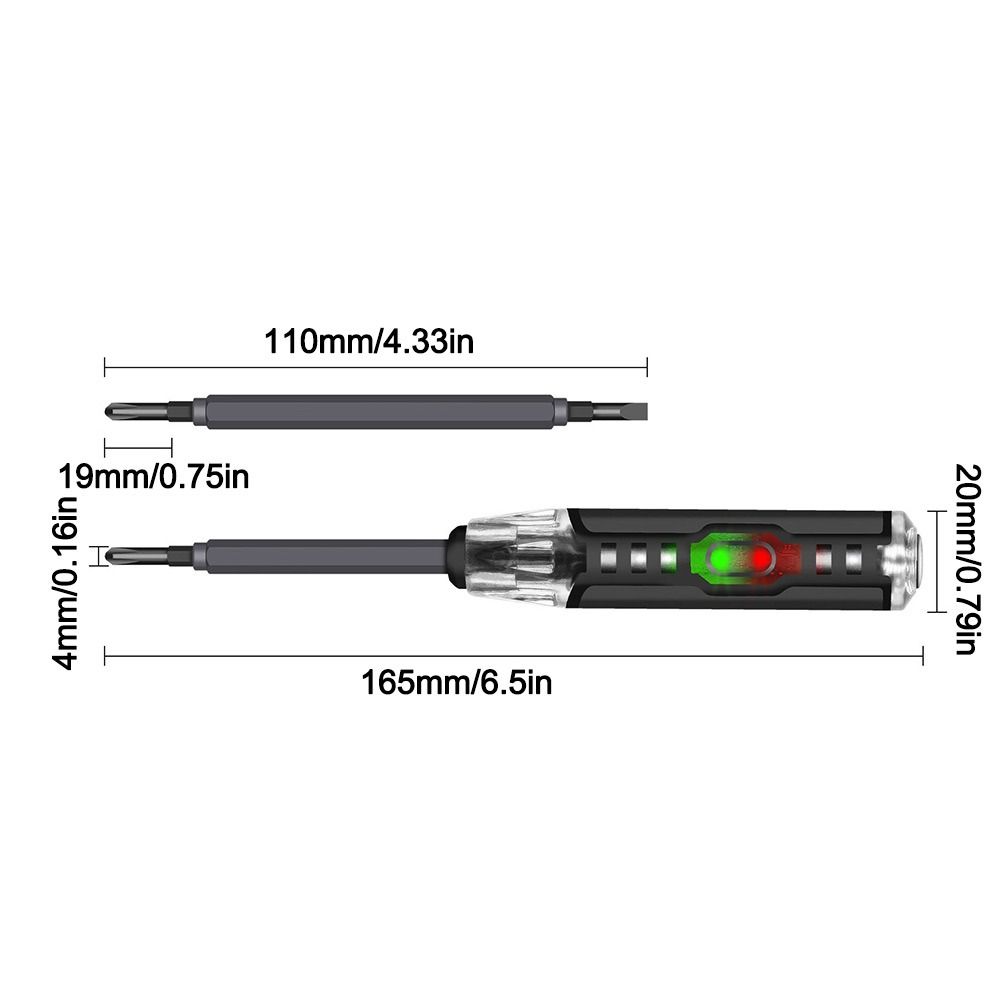 High Brightness Electricity Tester Pen Multifunctional Electricity Tester Screwdriver