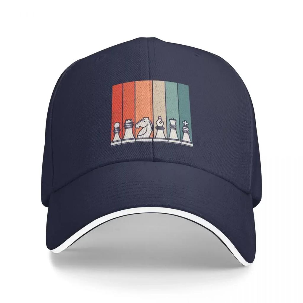 Retro chess Cap Baseball Cap sports caps Beach outing sun hat luxury woman hat Men's
