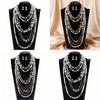 Fashionable Womens Pearl Necklace And Earring Collection With Multilayer Design For Office And Casual Wear