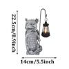 Solar Garden Statue Light Waterproof Creative Owl Figurine with LED Lamp Owl Solar Powered LED Light for Garden Patio and Lawn