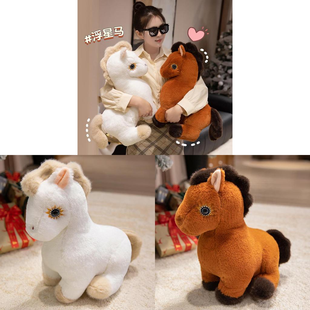 No Ip Plush Horse Toy With Pp Cotton Filling For Animal Collectors And Giftgiving