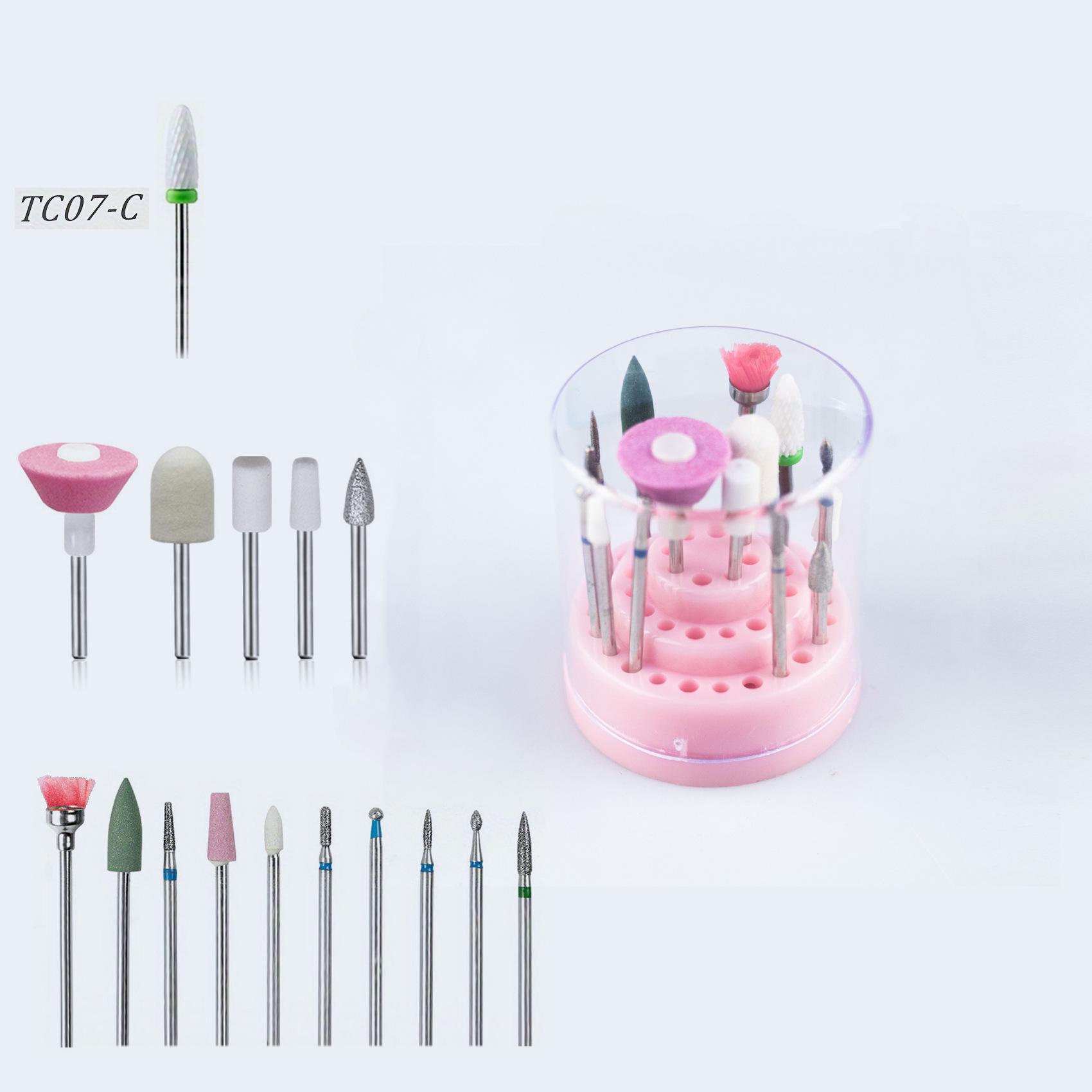 

Многофункциональный набор для шлифовки ногтей: Сверлите и полируйте для гладких, отполированных ногтей.