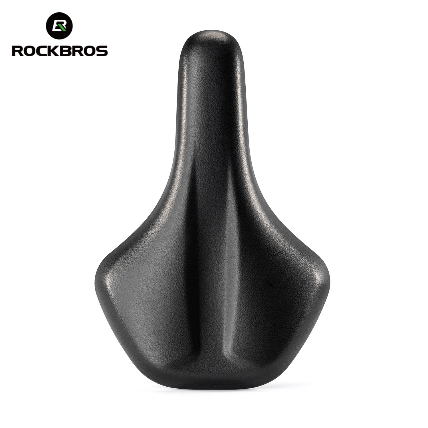 ROCKBROS Bike Saddle Comfortable High Density Sponge Shockproof Bicycle Cushion Ultralight MTB Road Breathable Saddle