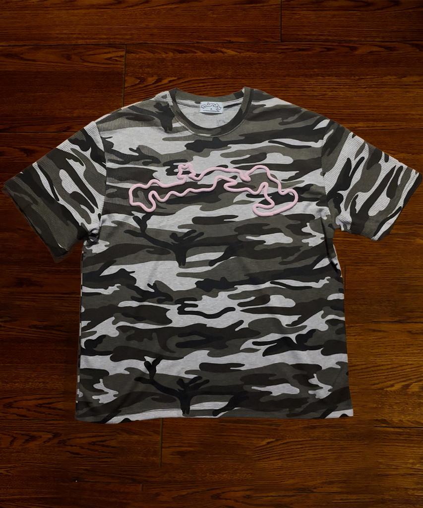 Tteolseuti Camo Waffle T Shirt