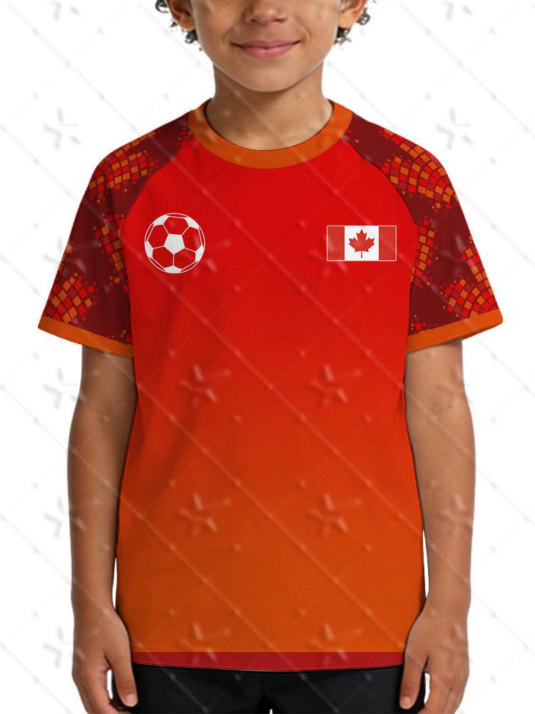 2026 Canada World Cup Soccer Jersey for Kids and Family - Raglan Sleeve Fan Outfit