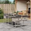 VidaXL Garden Dining Set and Cushions 5 Pcs Light Grey Rattan 3278026