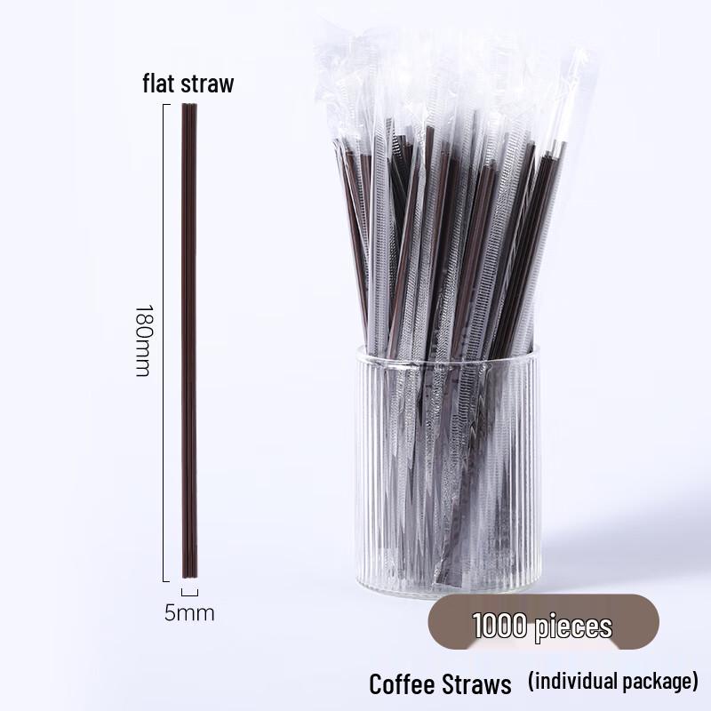 Disposable Individually Wrapped Plastic Coffee Straws & Stirrers