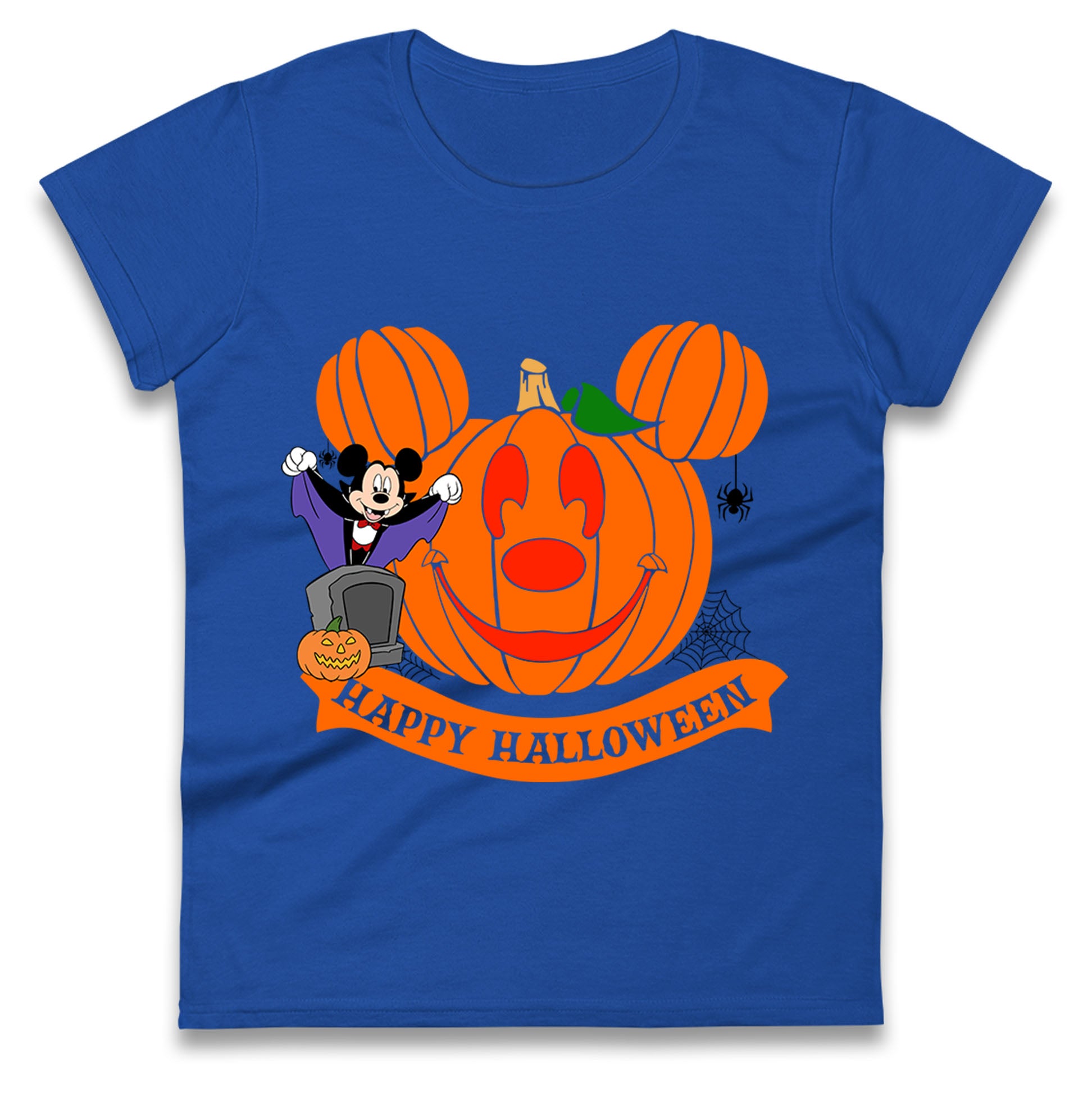 Mickey Mouse Horror Happy Halloween Womens T Shirt Mens Tops Tees Unisexs XL