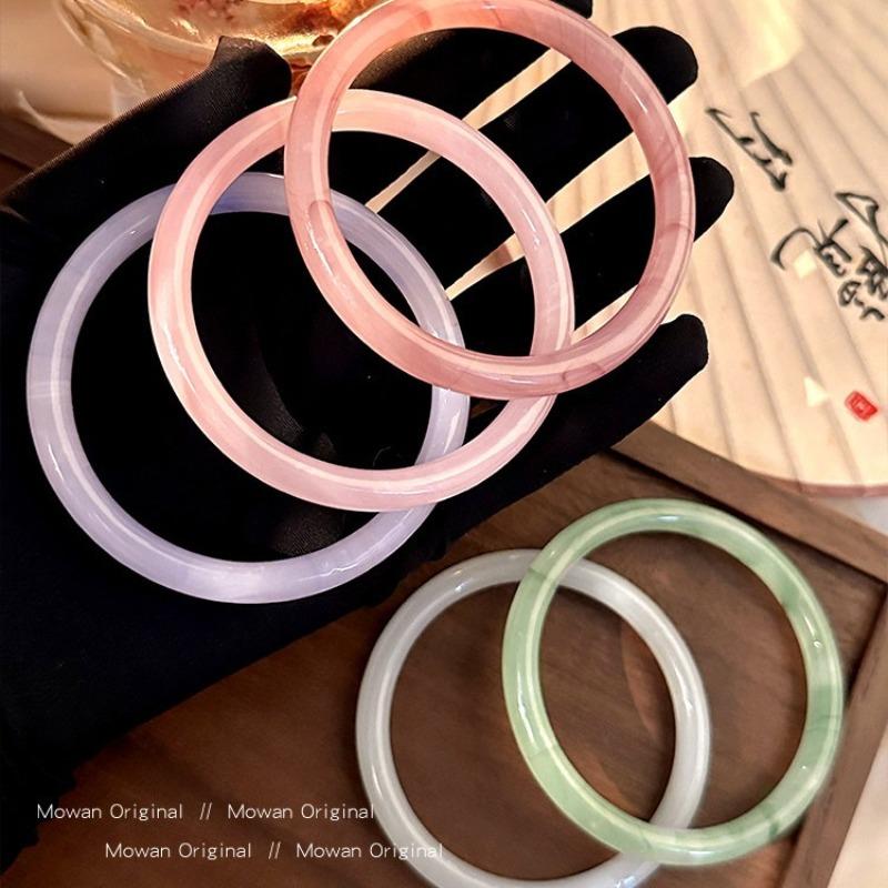 New chinese style glass antique bracelet - women's light luxury jewelry - gift accessory 8mm